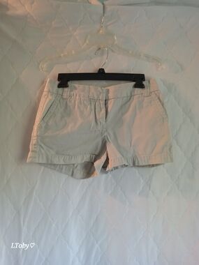 J. Crew Light Beige Women’s Cotton Bermuda Shorts
